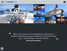 Tablet Screenshot of oceanbluefishing.com